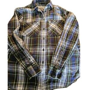 Women's Denim & Supply Ralph Lauren Plaid Flannel Utility Shirt Medium